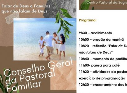 1 de outubro, 9h30, em Évora: Conselho Geral da Pastoral Familiar (com Podcast)