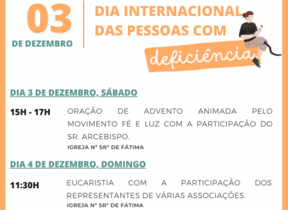 3 e 4 de dezembro: Dia Internacional da Pessoa com Deficiência celebrado em Évora (com Podcast)