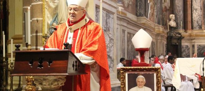 5 de janeiro, na Sé de Évora: Missa pelo Papa Bento XVI
