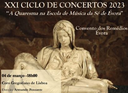 25 de março: Ciclo de Concertos “A Quaresma na Escola de Música da Sé de Évora”