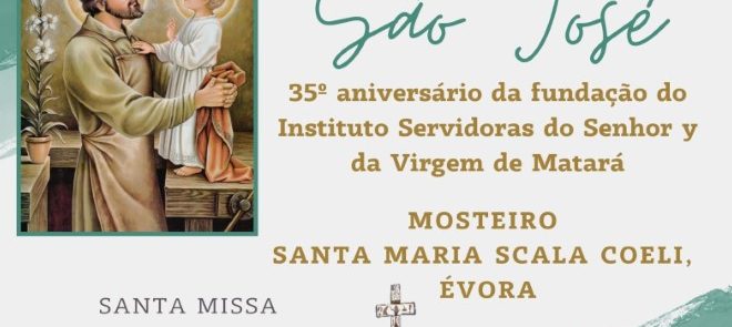 20 de Março: Solenidade de São José no Mosteiro Scala Coeli de Évora